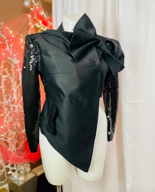 Black Custom Couture Blazer