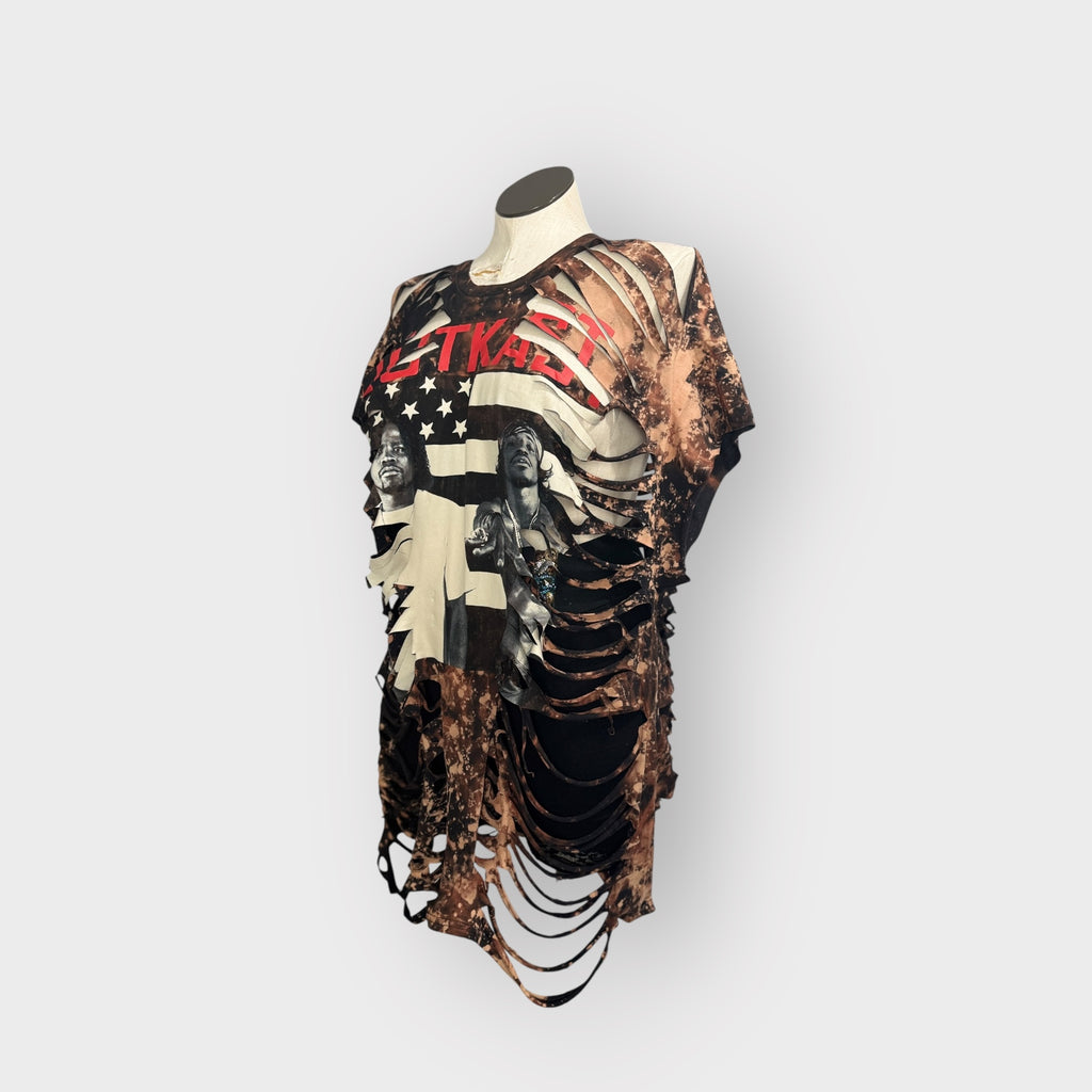 Distressed Coverup Tee