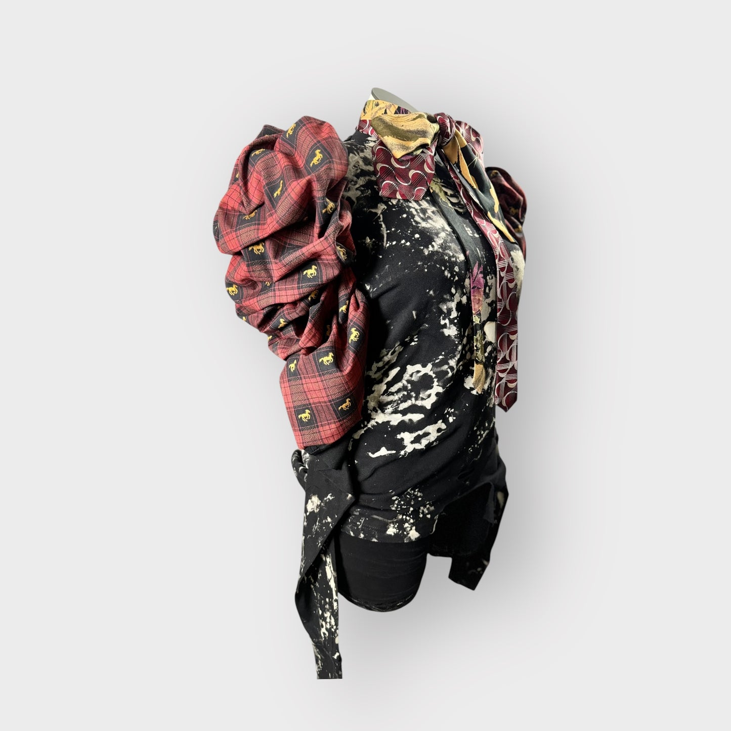 Distressed Stallion Couture Sleeve Tee