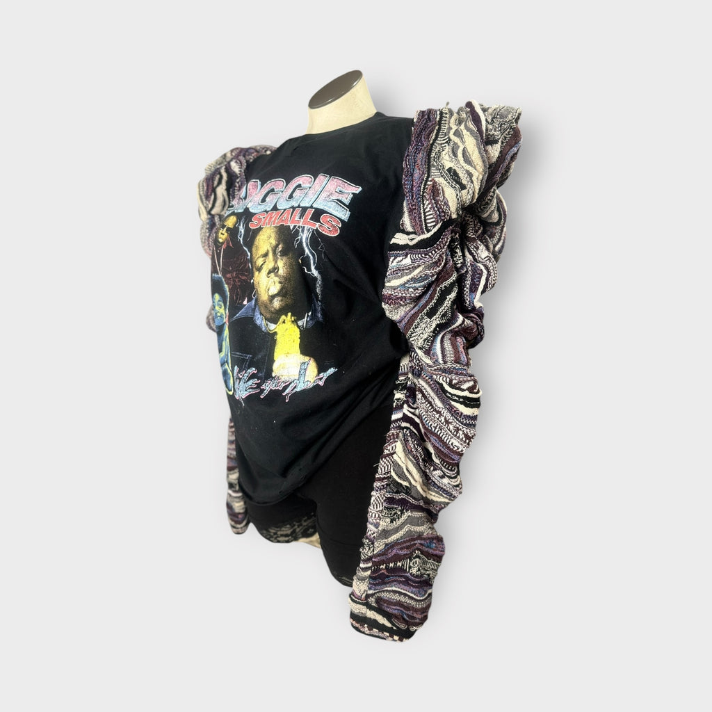 90’s Hip Hop Sweater Sleeve Tee
