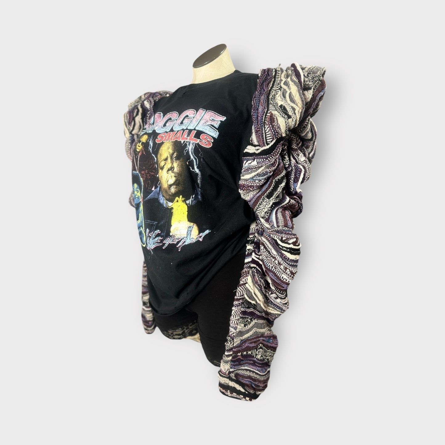 90’s Hip Hop Sweater Sleeve Tee