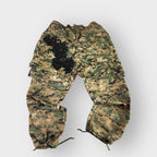 Digital Camo Layover Cargos w Couture Sequin