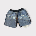 Triple Denim Jogger Shorts