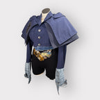 Couture Military Denim n Navy Cape Jacket