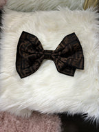 Luxury Double Bow Tie Brooch