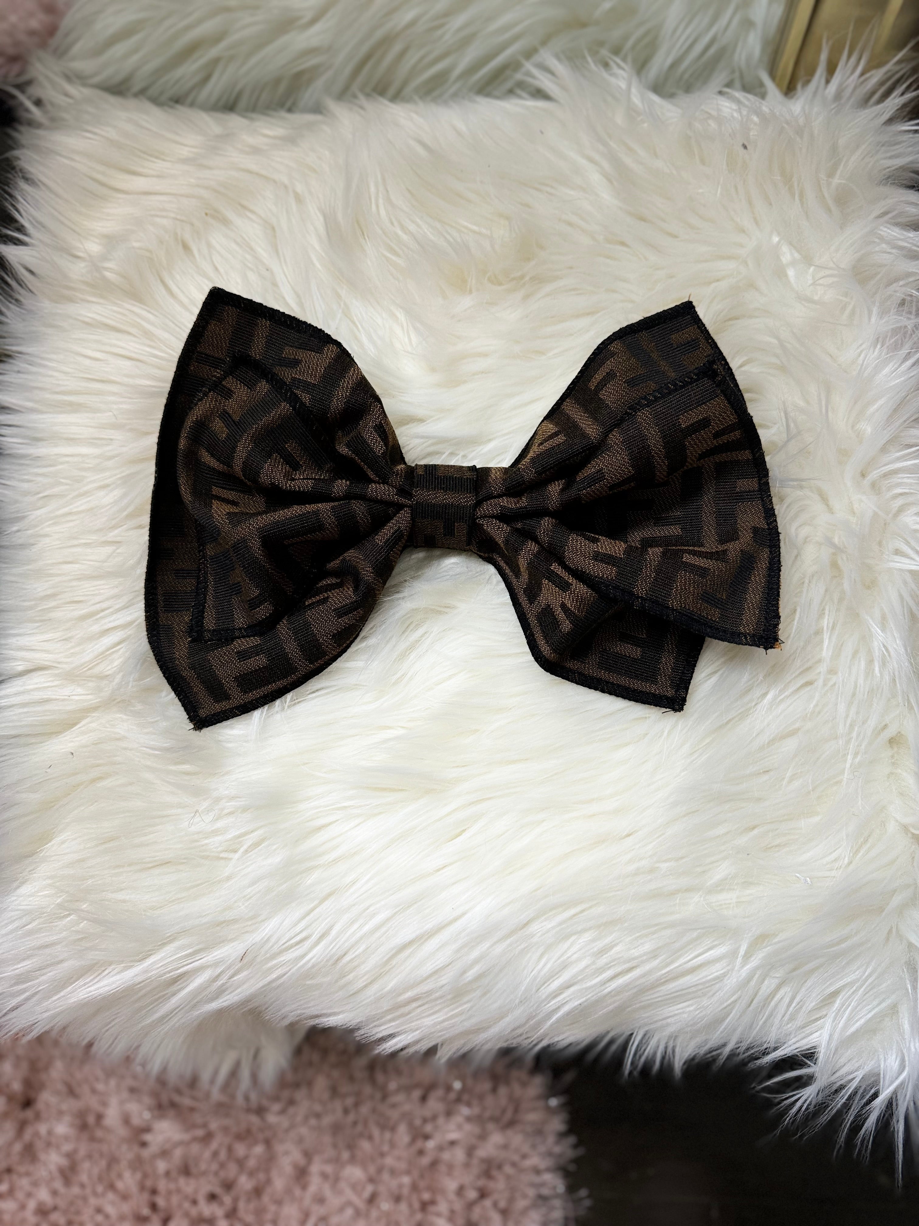 Luxury Double Bow Tie Brooch