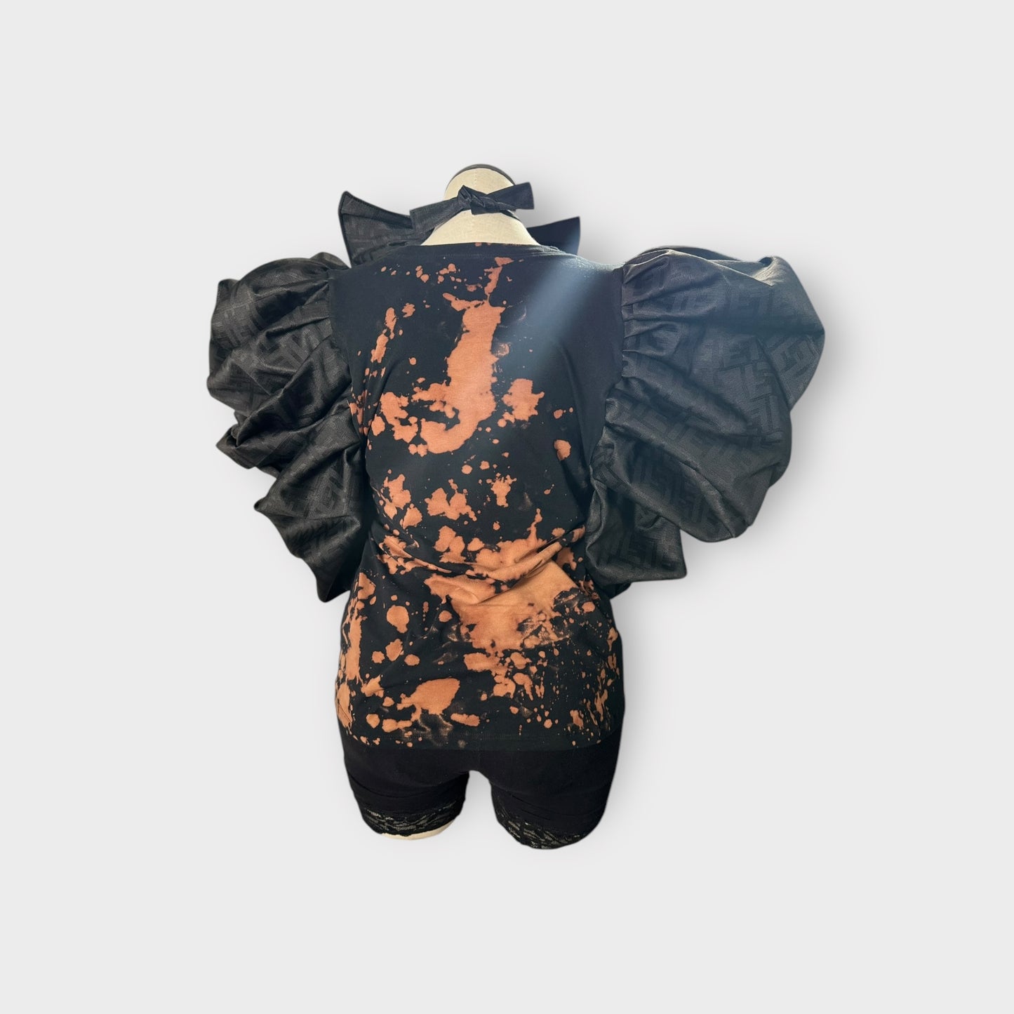 Distressed Deluxe Edition Tee Designer Insp. with Bow tie