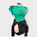 Bling Padded Shoulder Wrap Tee