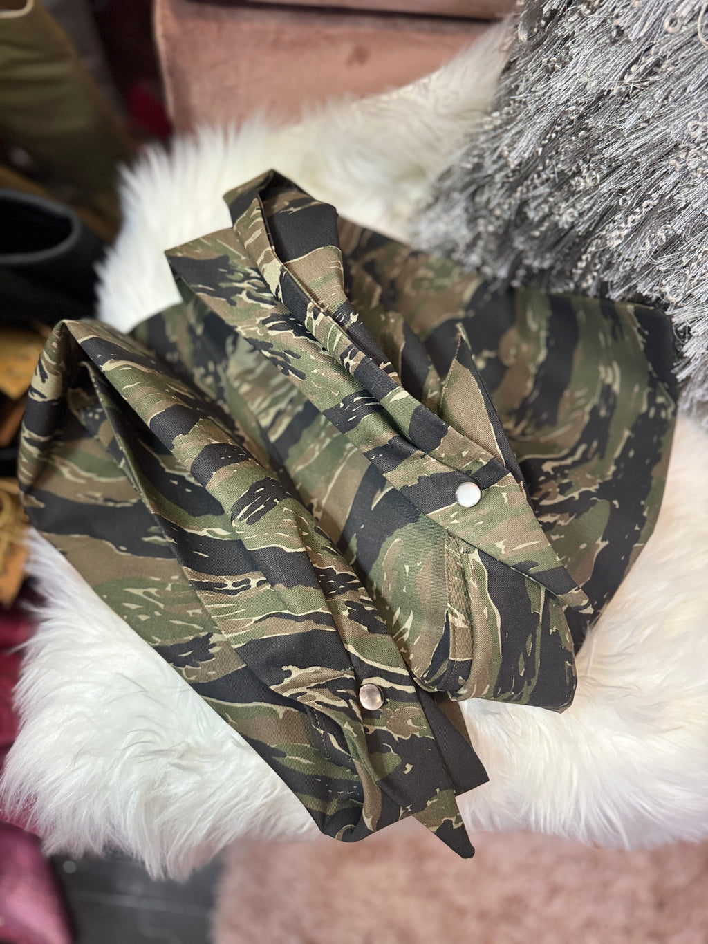 Tiger Stripped Cowgirl Couture Camo Handkerchief