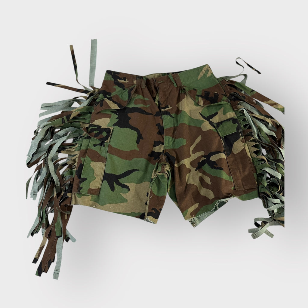 Camo Fringe Bermuda’s