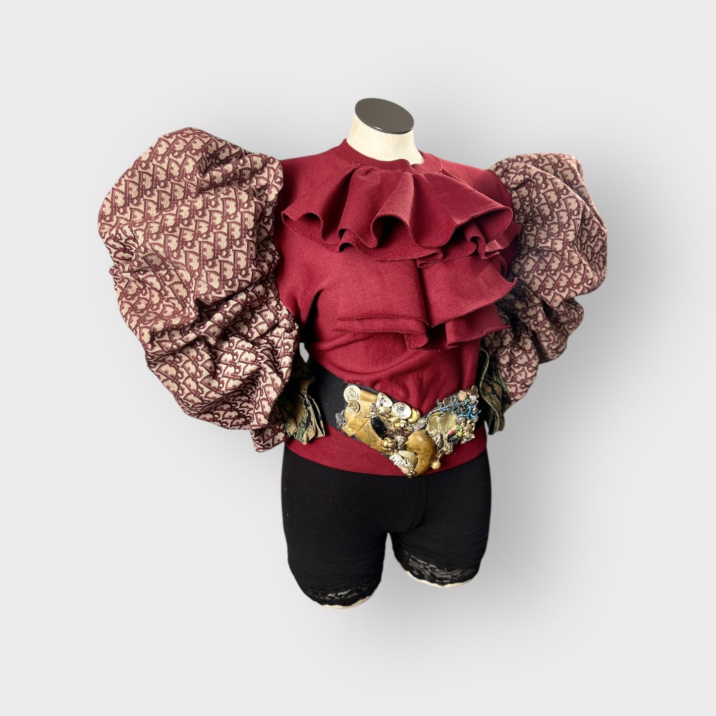 Deluxe Designer Insp. Ruffle Crewneck