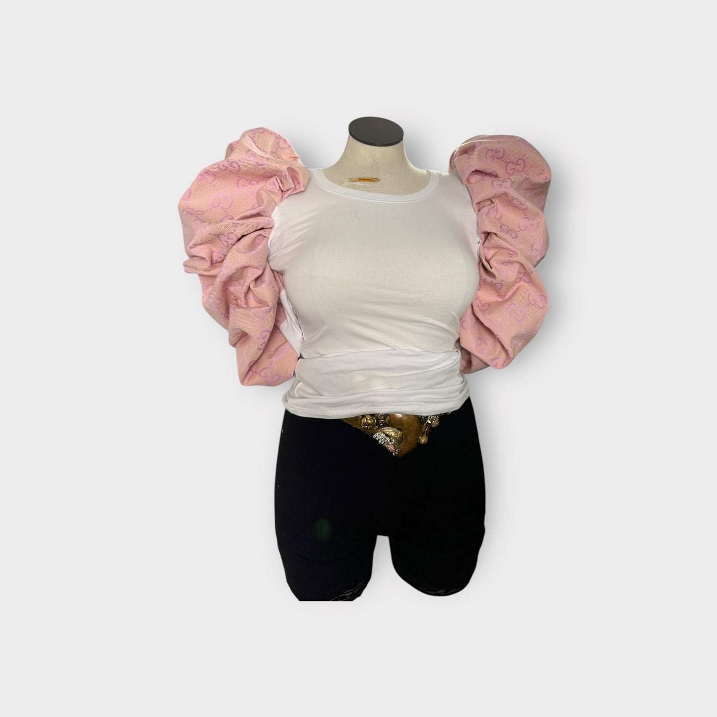 Luxe Designer Insp. Couture Sleeve Fitted Tee
