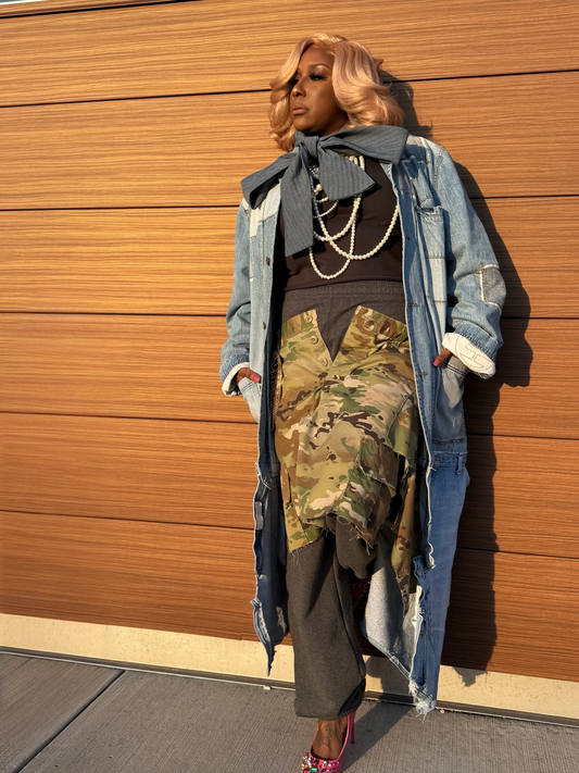 Denim Patchwork Duster