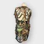 Distressed Split Style Coverup/Tee