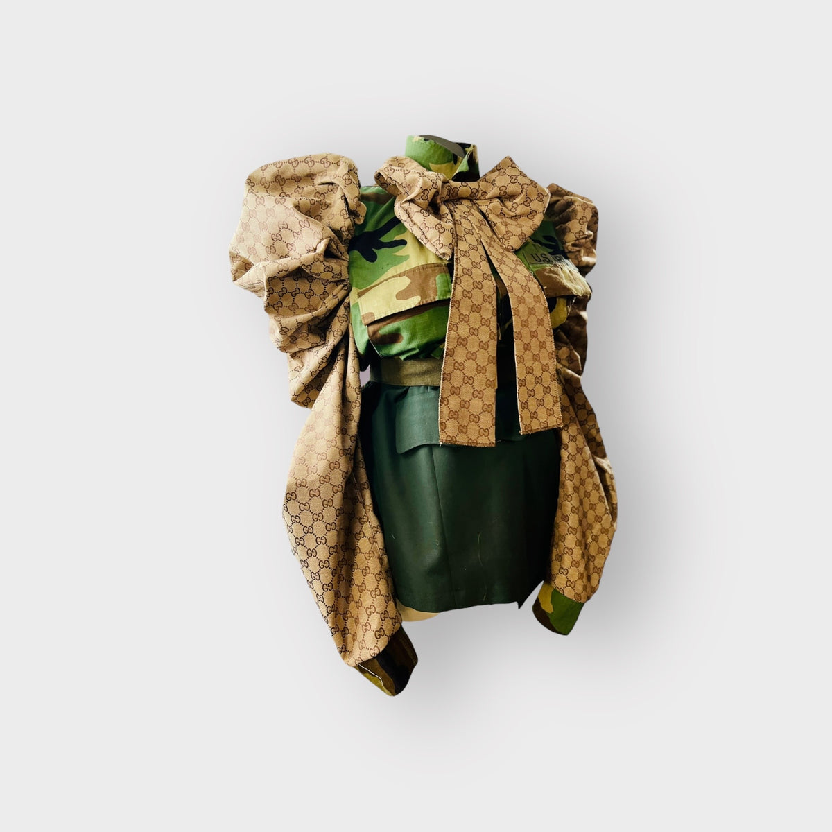 Military Couture Ruffle Tail Jacket