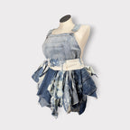 Denim Peplum Top