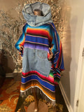Broken Crayons n Denim Poncho