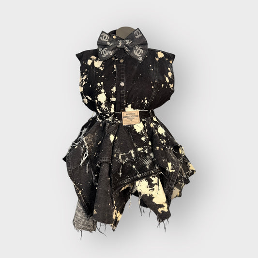 Grunge Multi Denim Peplum
