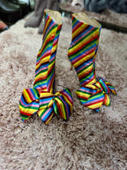 Candy Stripped Booties