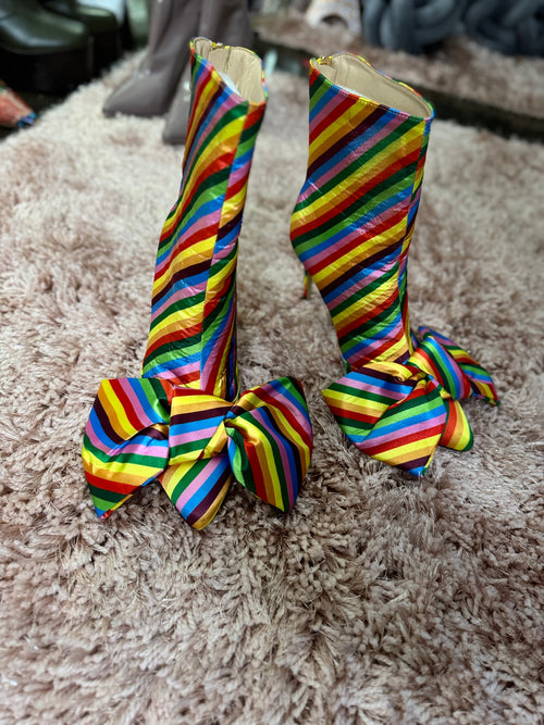 Candy Stripped Booties