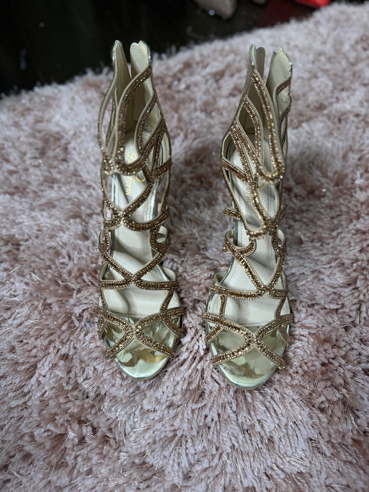 Gold Sparkle Heels