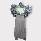Tri Tones Denim Couture Sleeve Duster