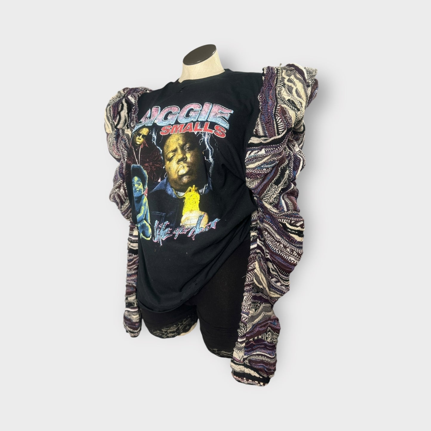 90’s Hip Hop Sweater Sleeve Tee
