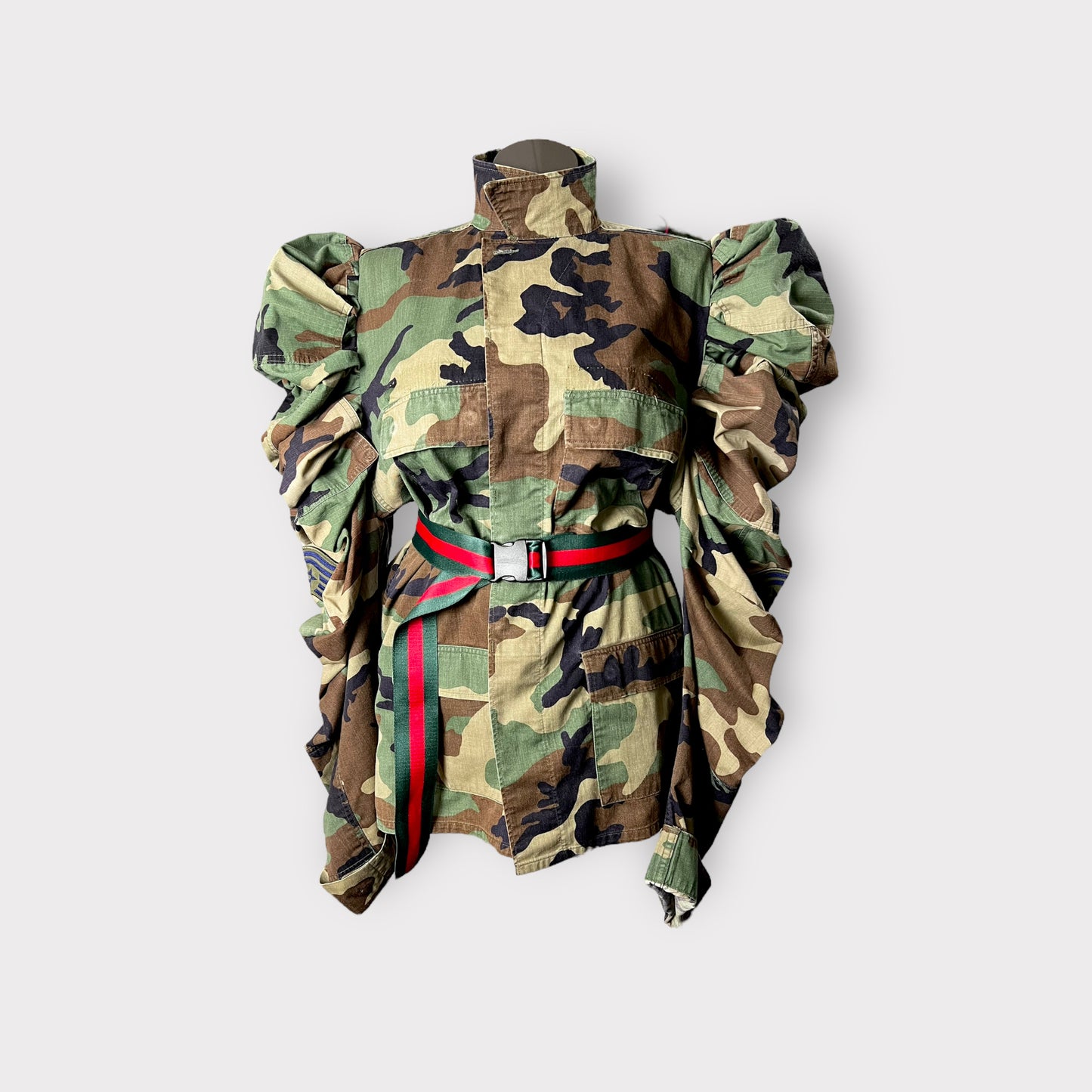 Couture Camo Puffy Sleeve