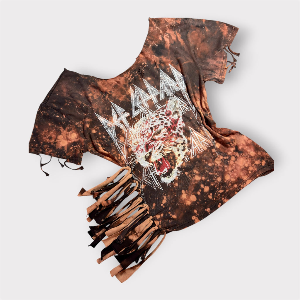 Eye of the Tiger Distressed Fringe Tee