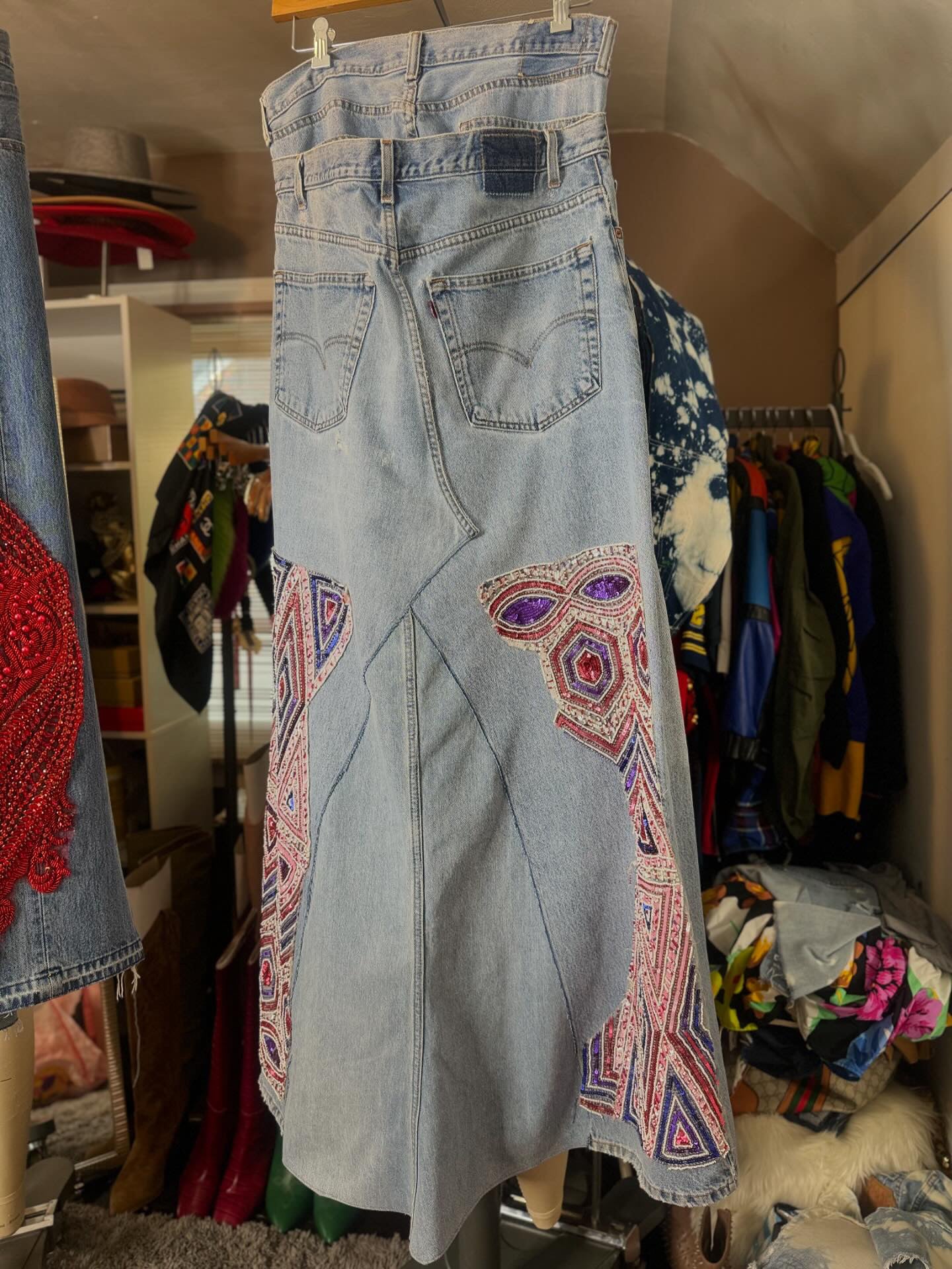 Deluxe Western Cowgirl Couture Fishtail Jeans