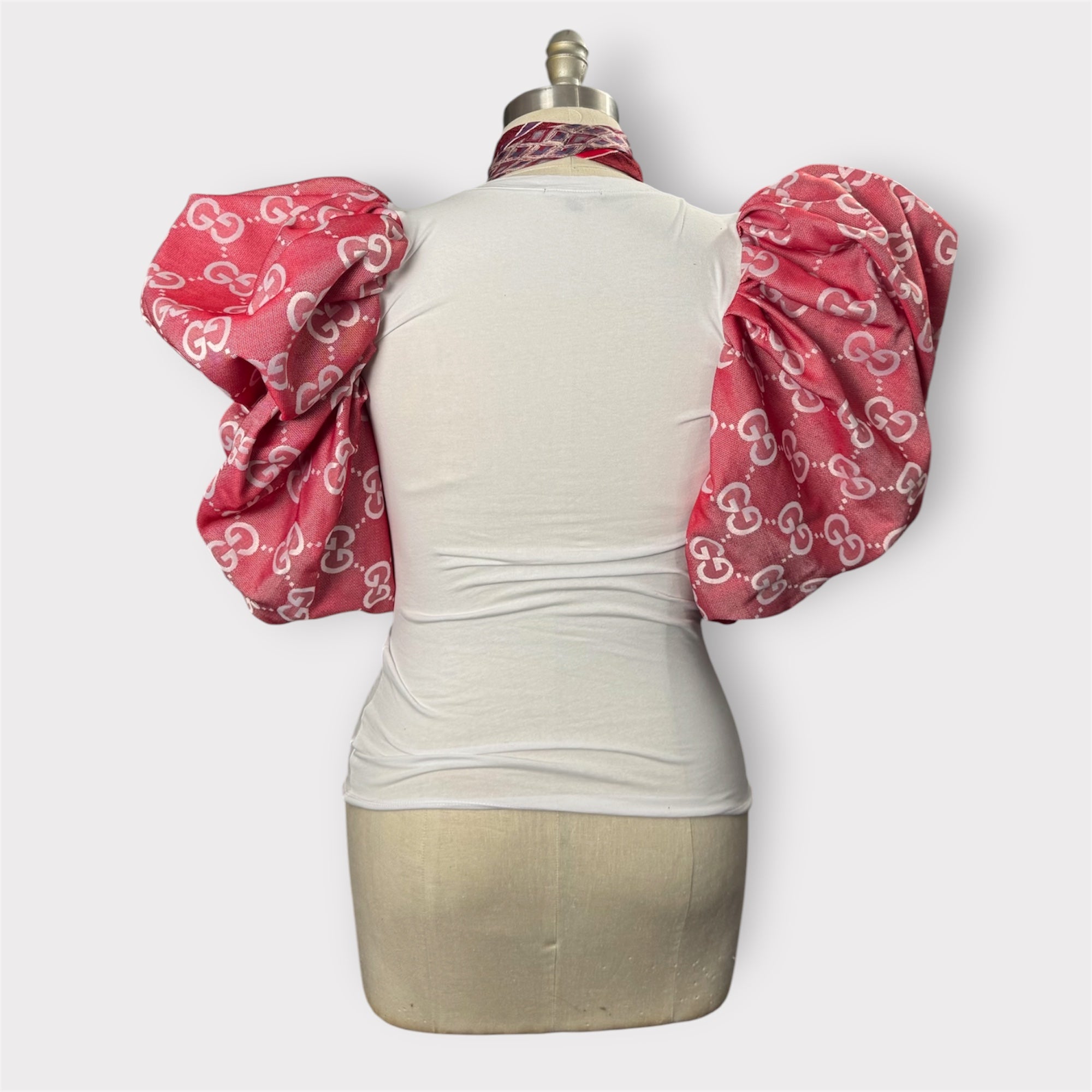Luxe Puff Sleeve Tee w Ribbons