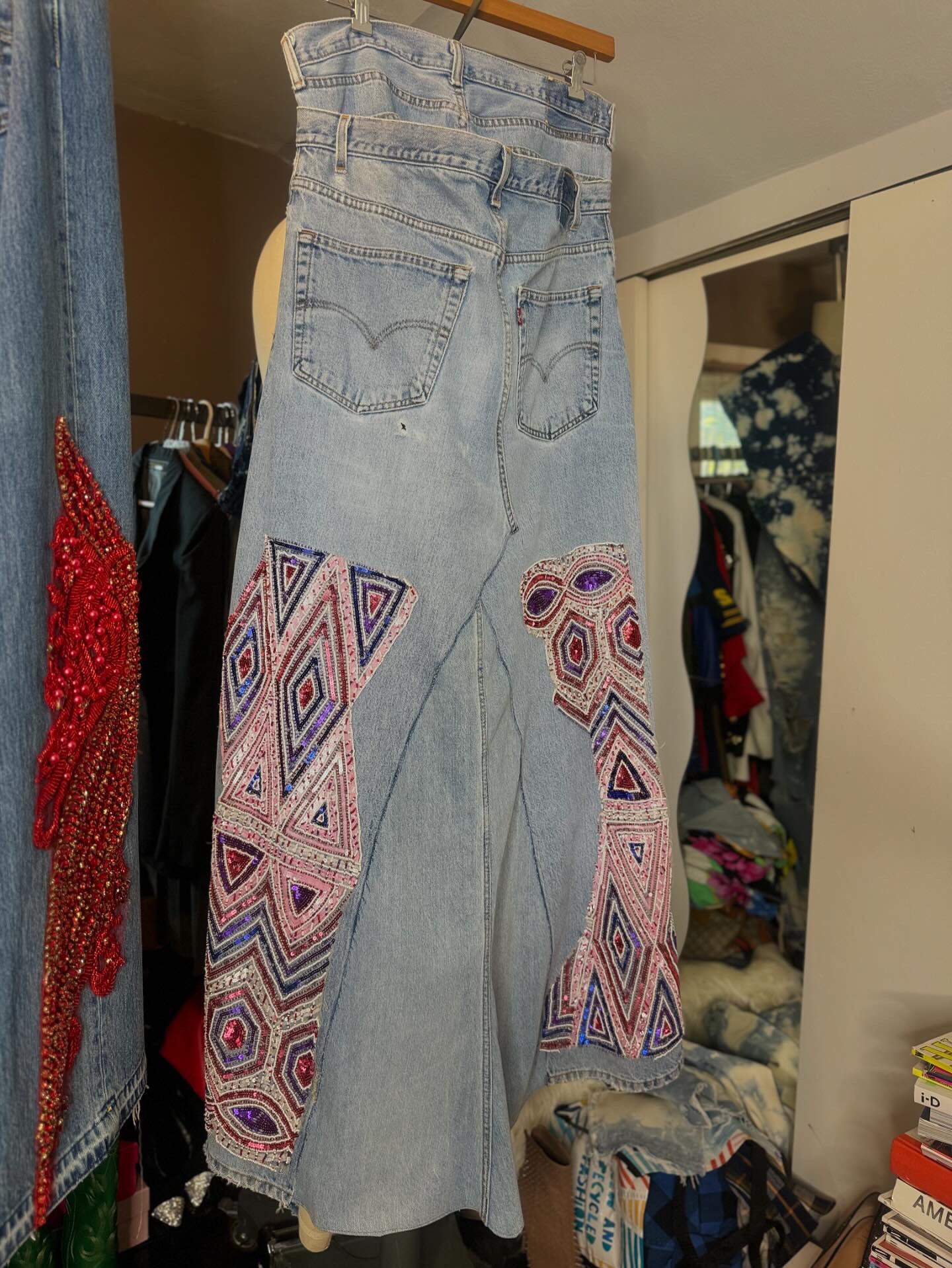 Deluxe Western Cowgirl Couture Fishtail Jeans