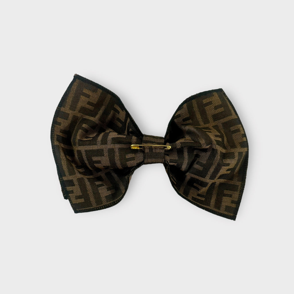 Luxury Double Bow Tie Brooch
