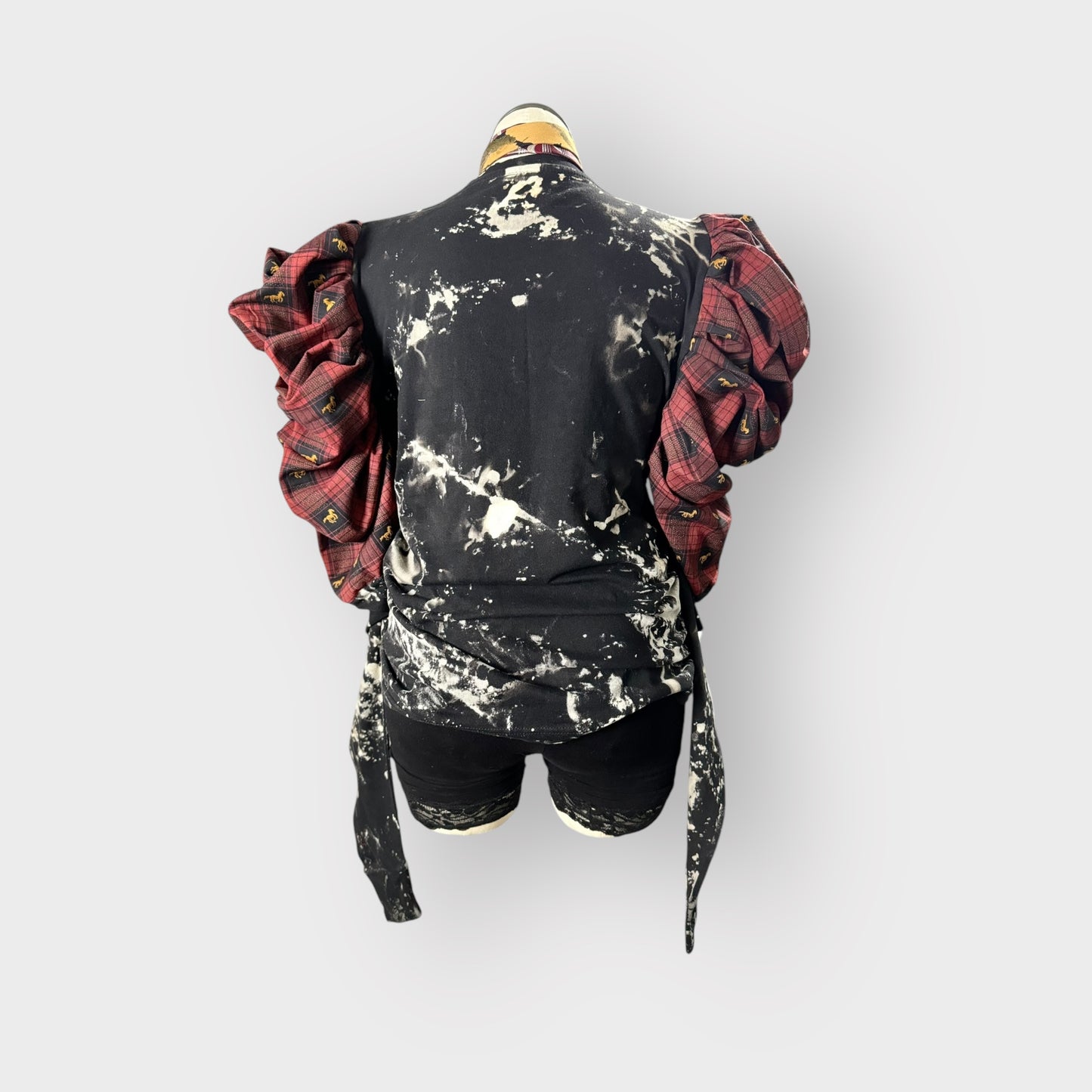 Distressed Stallion Couture Sleeve Tee