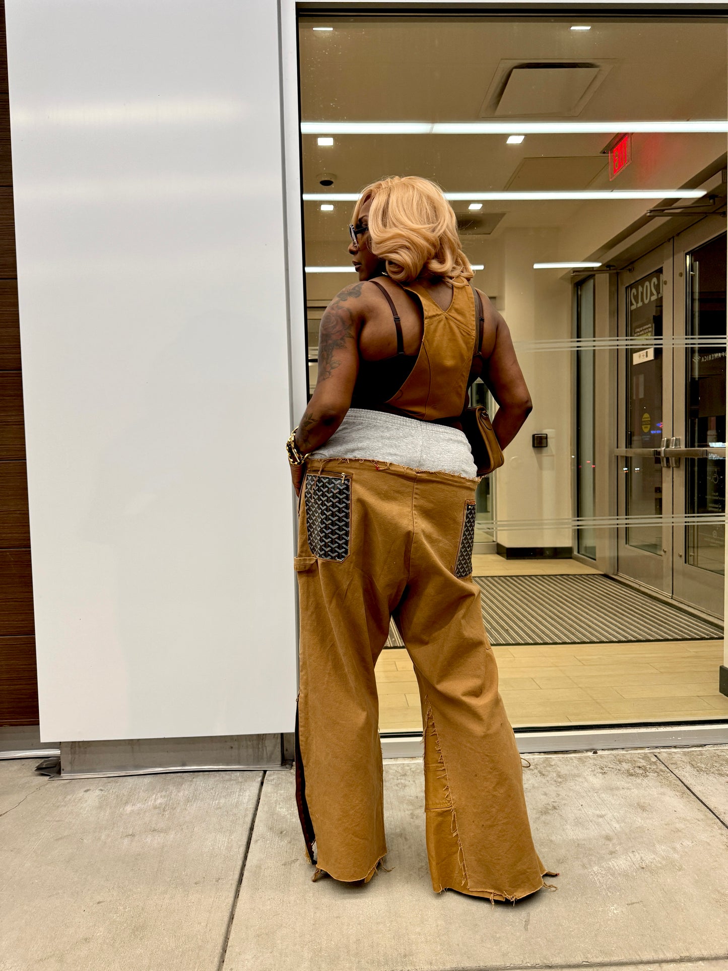 Workwear to Runway Custom Wide Leg Cargo/Joggers
