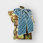 Denim Handmade Oversized Custom Ribbon Brooch