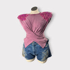 Crystal Wrap Tee