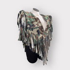 Cowgirl Couture Camo Fringe Poncho