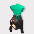 Bling Padded Shoulder Wrap Tee