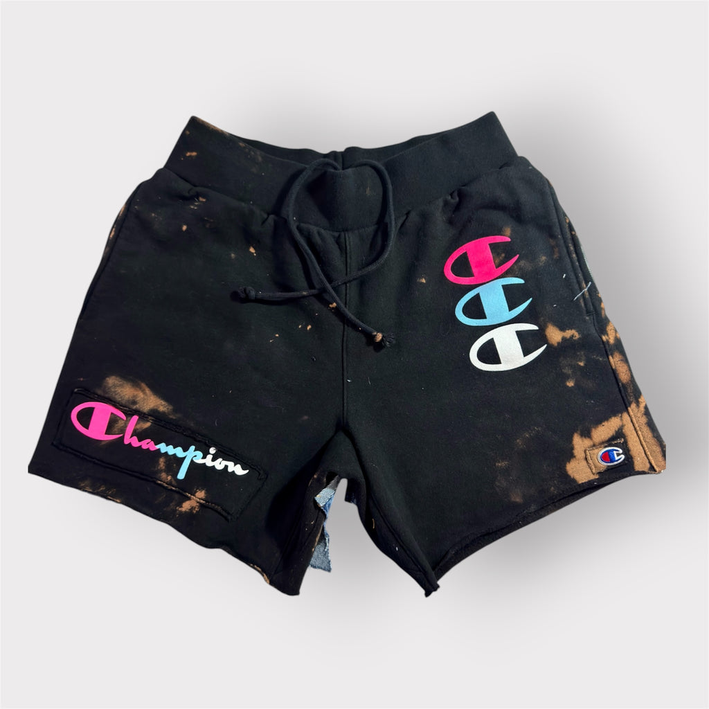 Double Back Denim Sweat Shorts