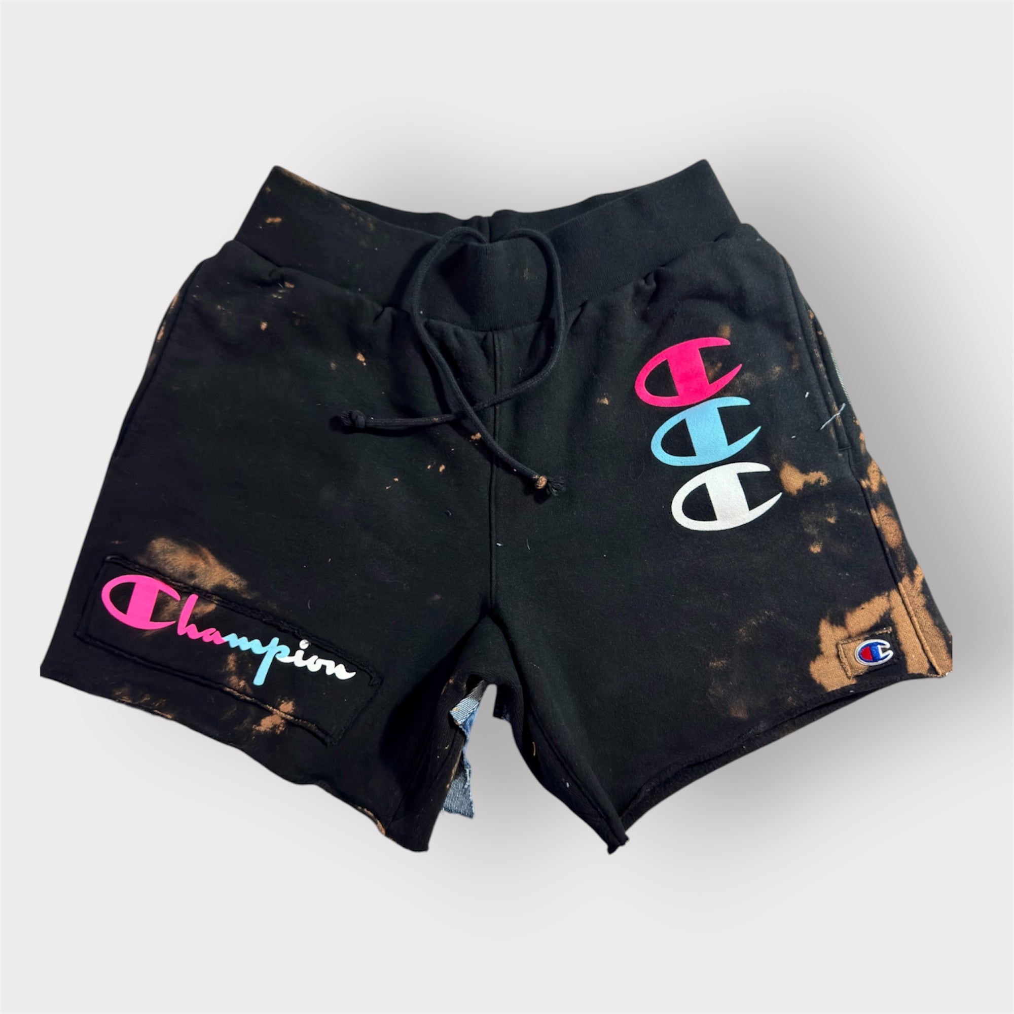 Double Back Denim Sweat Shorts