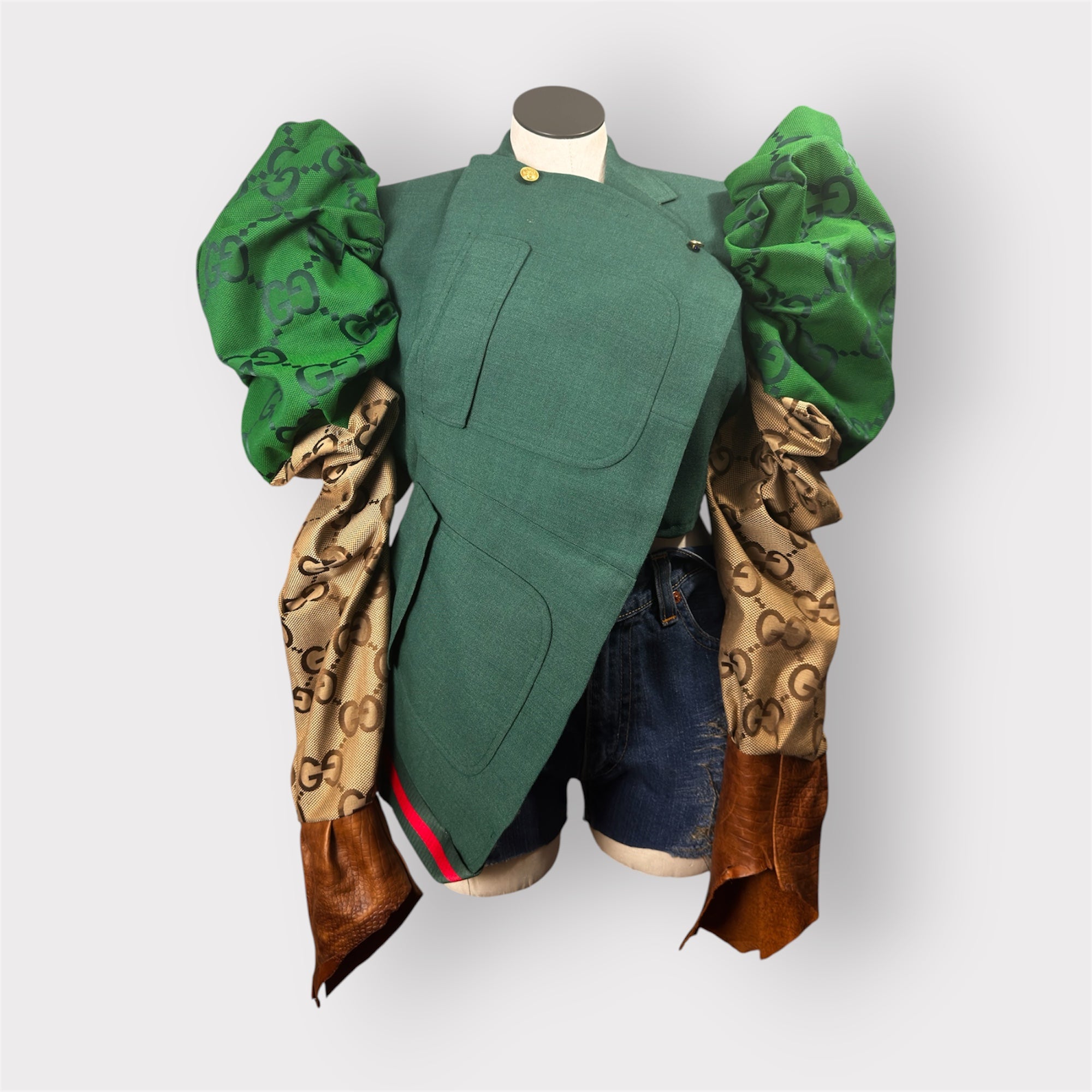 Custom Couture Asym Luxe Sleeve Blazer