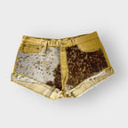 Western Style Cowhide Shorts