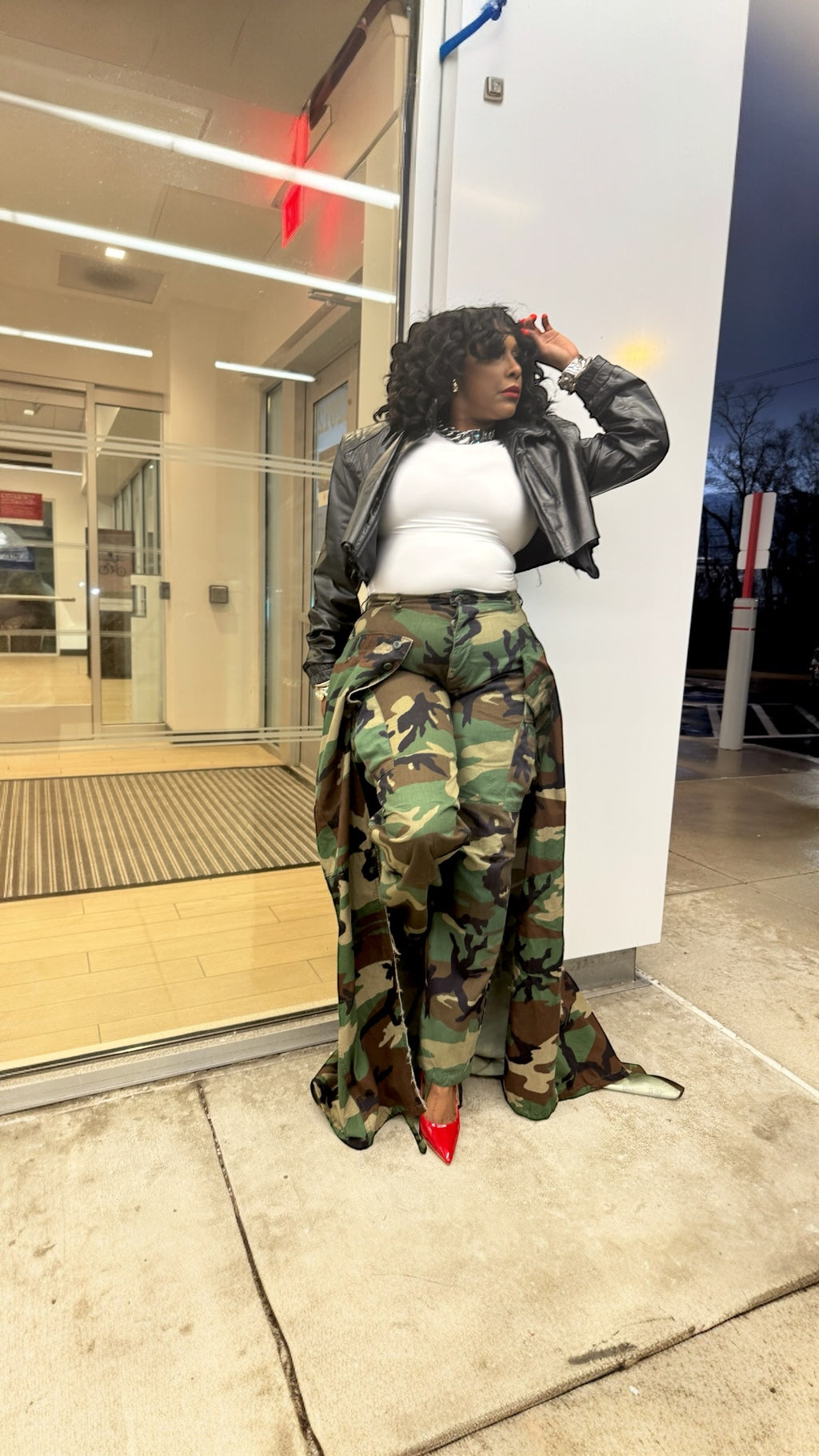 Camo Mermaid Skirt Slacks