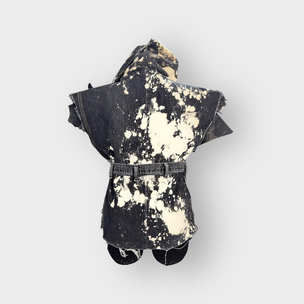 Distressed Denim Harness/Tunic