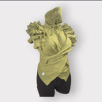 Luxe Wrap Ruffle Hoodie