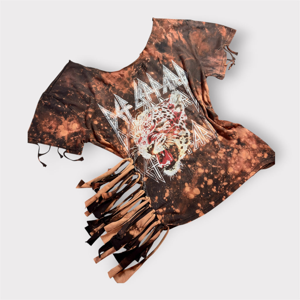 Eye of the Tiger Distressed Fringe Tee