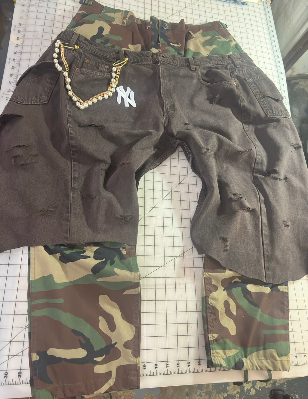 Chocolates Camo Overlay Cargos