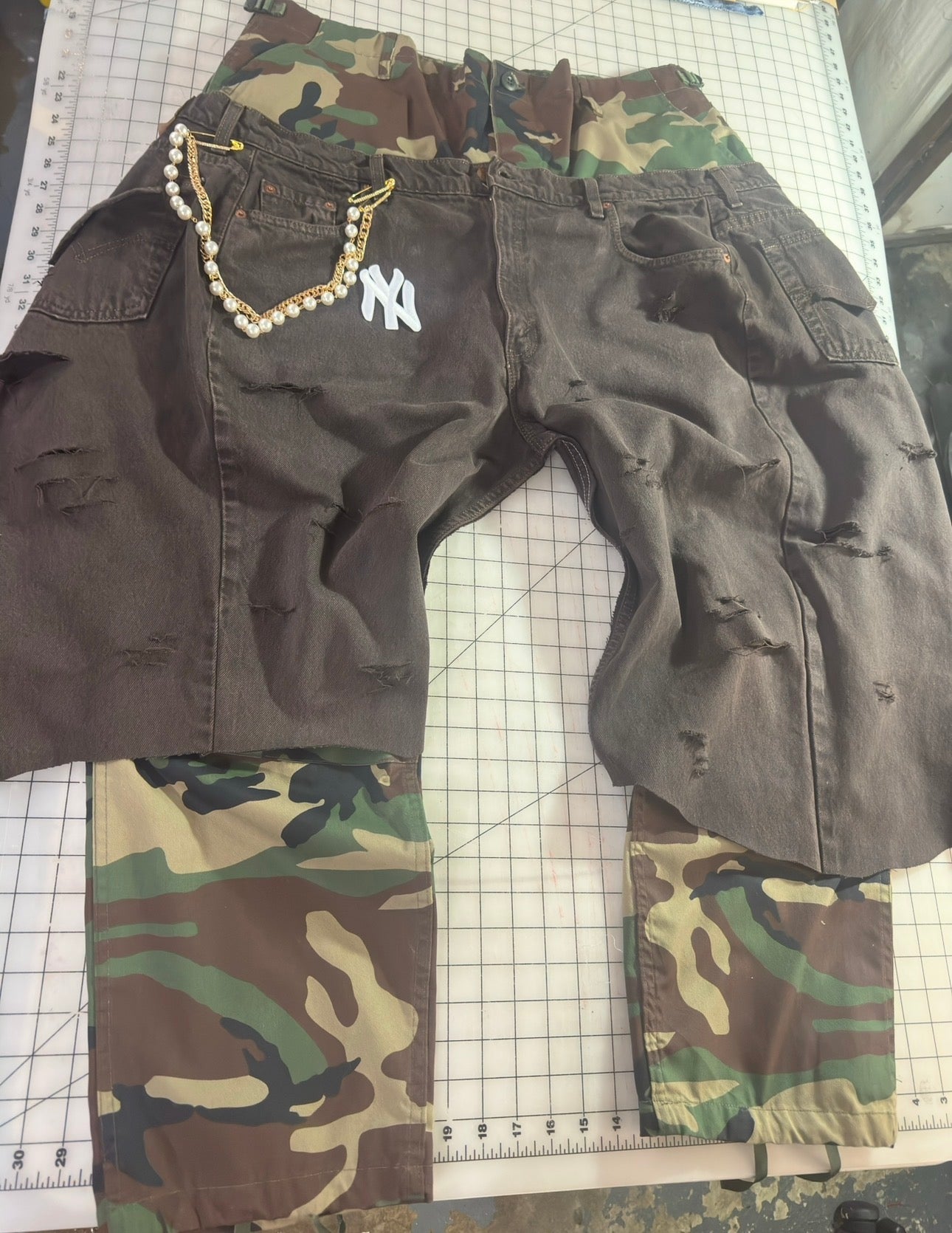 Chocolates Camo Overlay Cargos