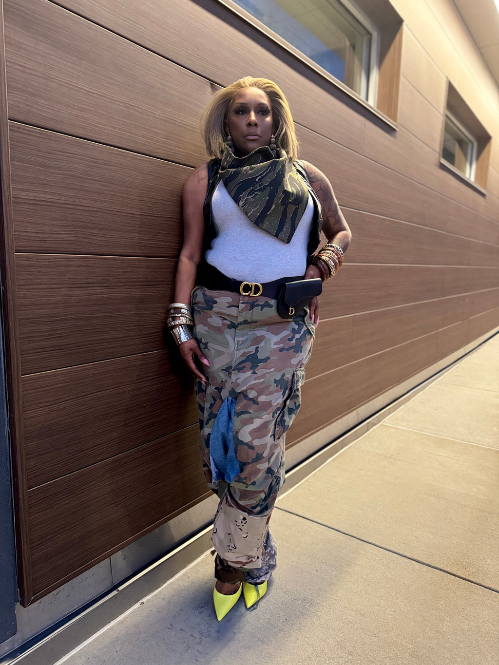 Multi Camo Harem Pant